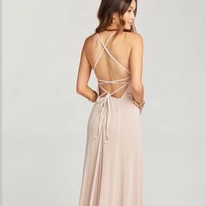 NWT Blush Goddess Gown